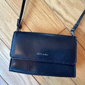 Matt & Nat Black tiny Crossbody Wallet Bag